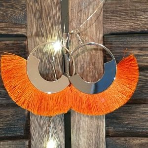 Aldo Fringed Fan Earrings